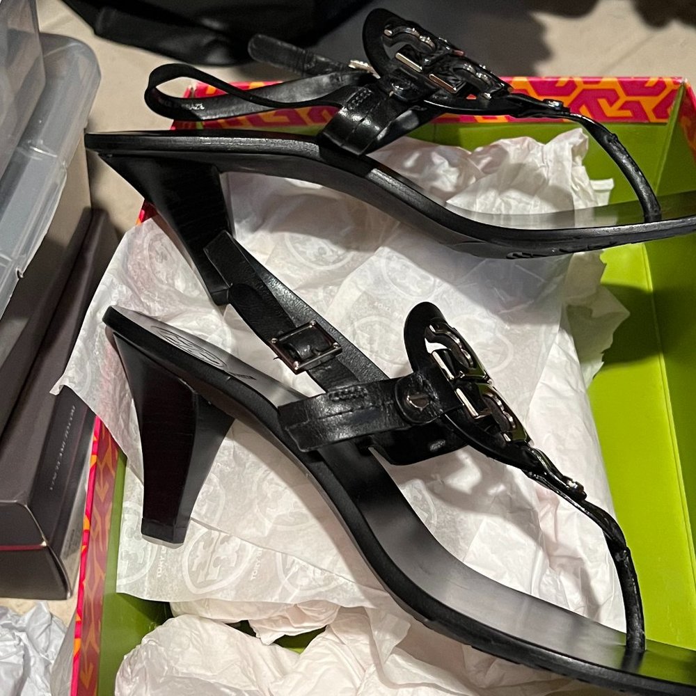 Holly 2 Tory Burch leather sandal - Picture 3 of 5